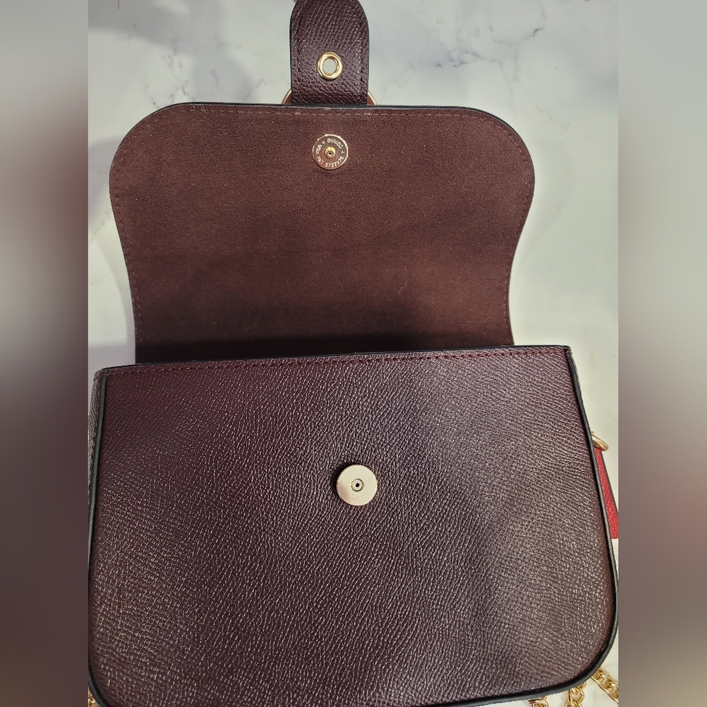 Coach Gemma Crossbody Bag in Colorblock with Butterfly Buckle. - Picture 10 of 11